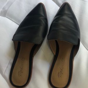 Madewell the Gemma mule in leather